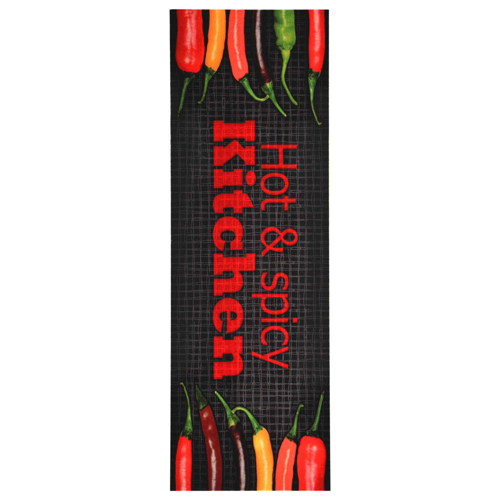 vidaXL Tapis de cuisine lavable Hot & Spicy 60x300 cm