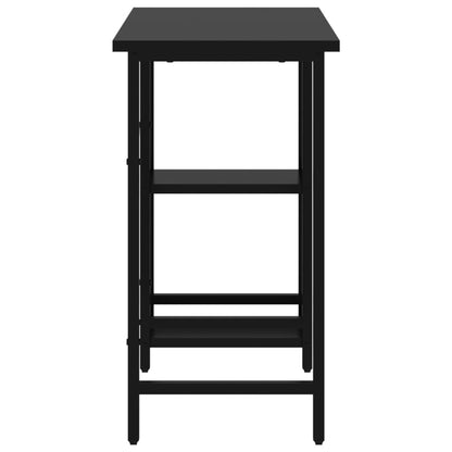 vidaXL Bureau d'ordinateur Noir 80x40x72 cm MDF et métal