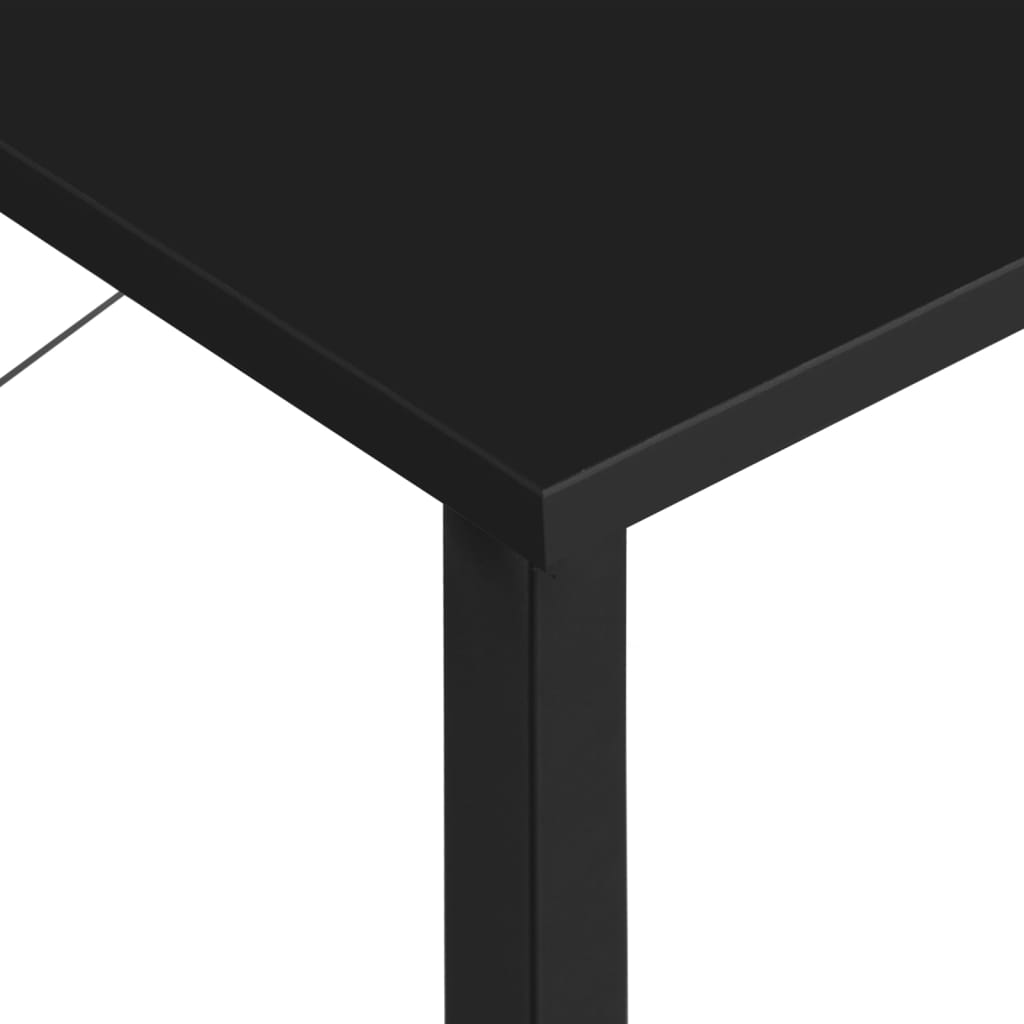vidaXL Bureau d'ordinateur Noir 80x40x72 cm MDF et métal