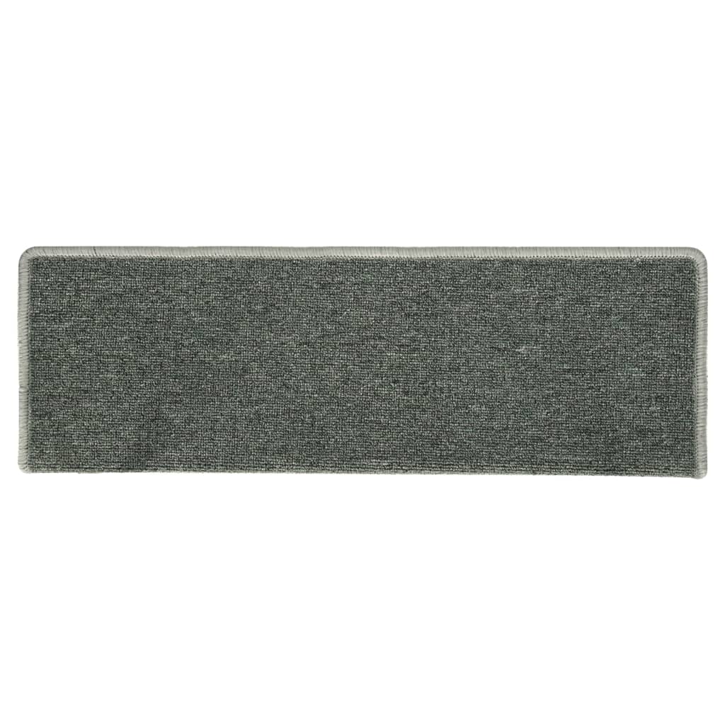 vidaXL Tapis d'escalier 15 pcs 65x21x4 cm Vert