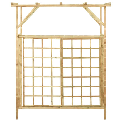 vidaXL Pergola de jardin pour poubelles doubles Bois de pin imprégné