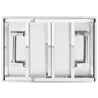 vidaXL Table de travail pliable de cuisine 85x60x80cm Acier inoxydable