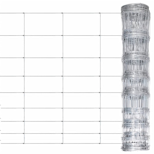 vidaXL Clôture de jardin Acier galvanisé 50x1,2 m Argenté