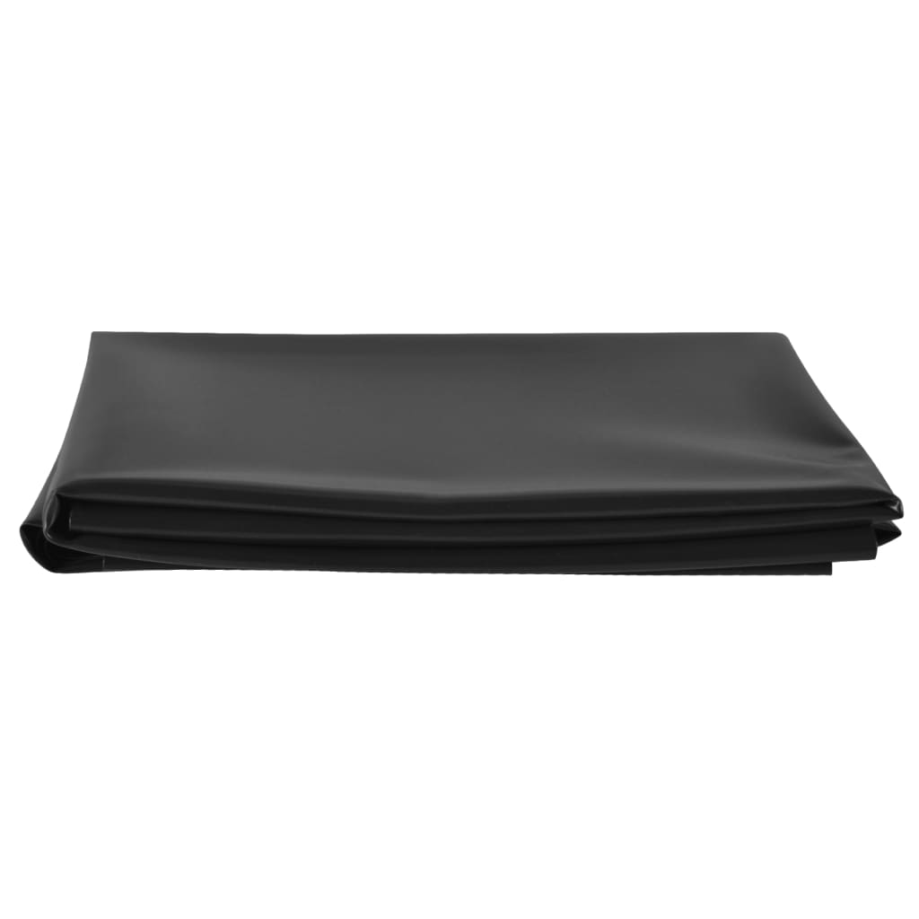 vidaXL Doublure d'étang Noir 2x8 m PVC 0,5 mm