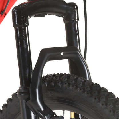vidaXL Vélo de montagne 21 vitesses Roues de 27,5 pouces 42 cm Rouge
