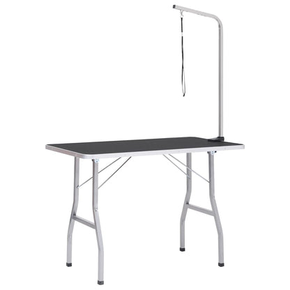 vidaXL Table de toilettage réglable pour chiens avec 1 boucle