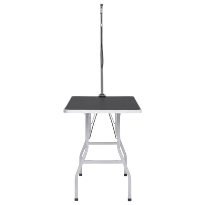 vidaXL Table de toilettage réglable pour chiens avec 1 boucle