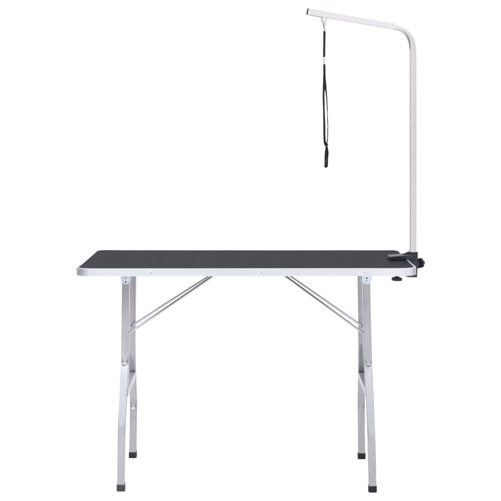 vidaXL Table de toilettage réglable pour chiens avec 1 boucle