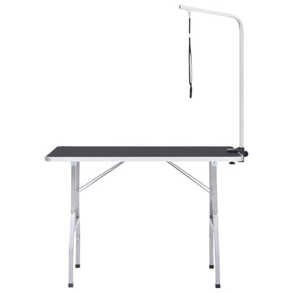 vidaXL Table de toilettage réglable pour chiens avec 1 boucle