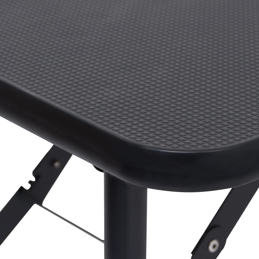 vidaXL Table de toilettage réglable de chiens avec 1 boucle et panier