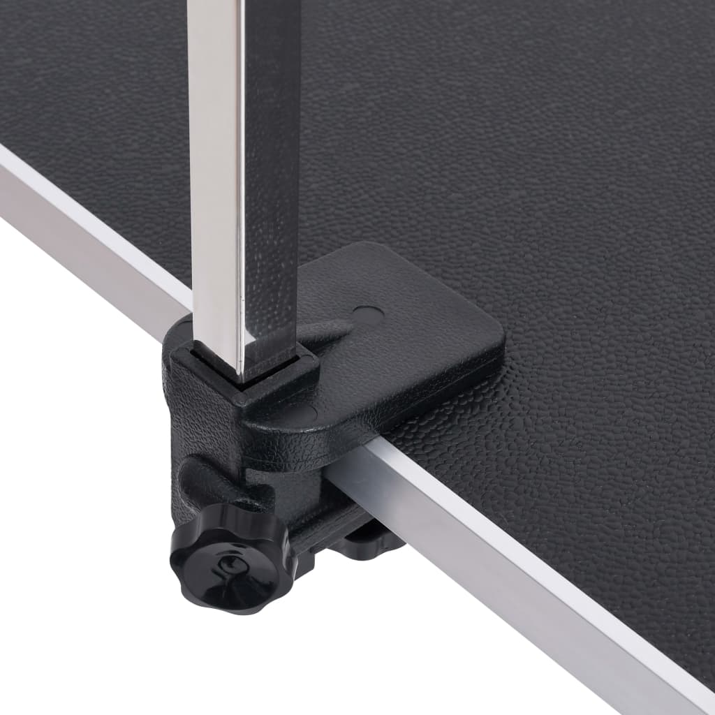 vidaXL Table de toilettage réglable de chiens avec 2 boucles et panier