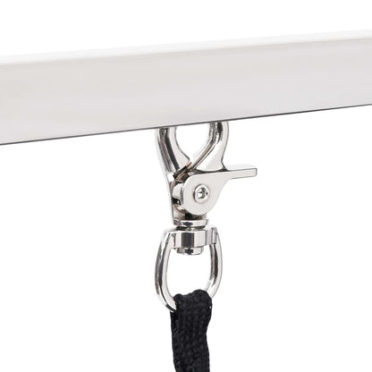 vidaXL Table de toilettage réglable de chiens avec 2 boucles et panier