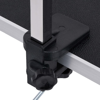 vidaXL Table de toilettage réglable de chiens avec 2 boucles et panier