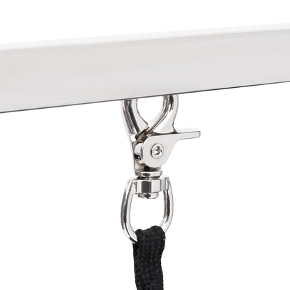 vidaXL Table de toilettage réglable de chiens avec 2 boucles et panier