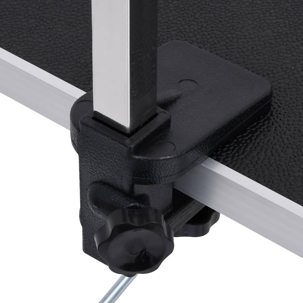 vidaXL Table de toilettage réglable de chiens avec 2 boucles et panier