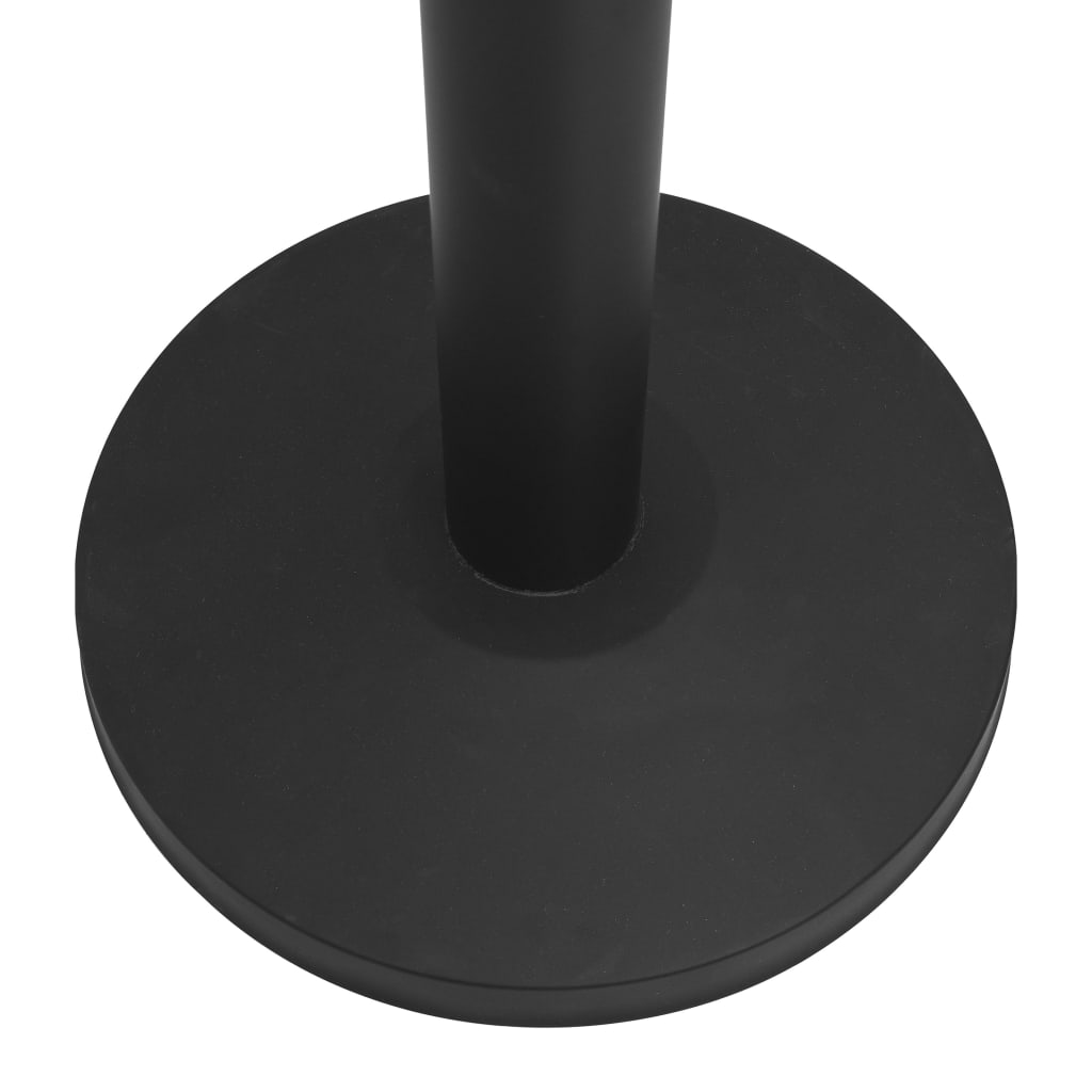 vidaXL Colonnes avec bandes 4 pcs Barrière d'aéroport Fer Noir