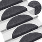 vidaXL Tapis autoadhésifs de marches 10 pcs Gris foncé 56x17x3 cm