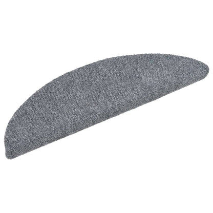 vidaXL Tapis autoadhésifs de marches 10 pcs Gris clair 56x17x3 cm
