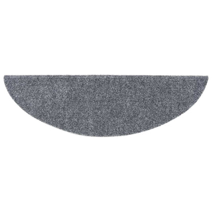 vidaXL Tapis autoadhésifs de marches 10 pcs Gris clair 56x17x3 cm