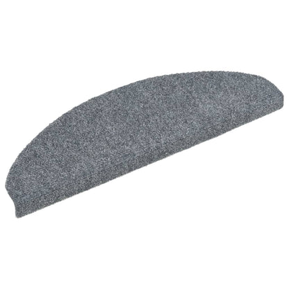 vidaXL Tapis autoadhésifs de marches 5 pcs Gris clair 65x21x4 cm