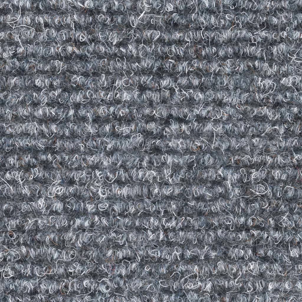 vidaXL Tapis autoadhésifs de marches 5 pcs Gris clair 65x21x4 cm