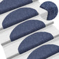 vidaXL Tapis autoadhésifs de marches 5 pcs Bleu 65x21x4 cm Aiguilleté