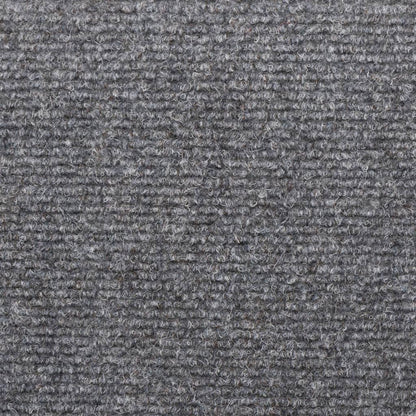 vidaXL Tapis de marches d'escalier 5 pcs Gris 65x21x4 cm Aiguilleté