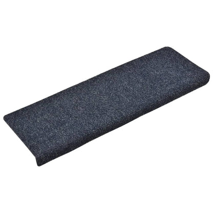 vidaXL Tapis d'escalier 5 pcs Tissu aiguilleté 65x21x4 cm Anthracite