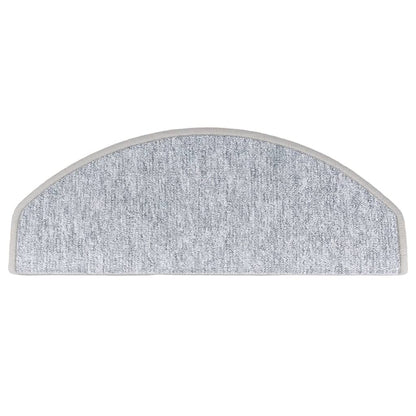 vidaXL Tapis d'escalier 10 pcs 65x24x4 cm Gris clair