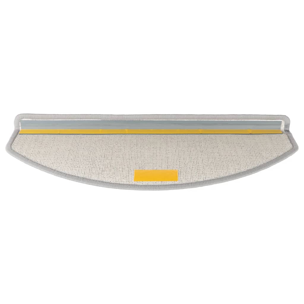 vidaXL Tapis d'escalier 10 pcs 65x24x4 cm Gris clair
