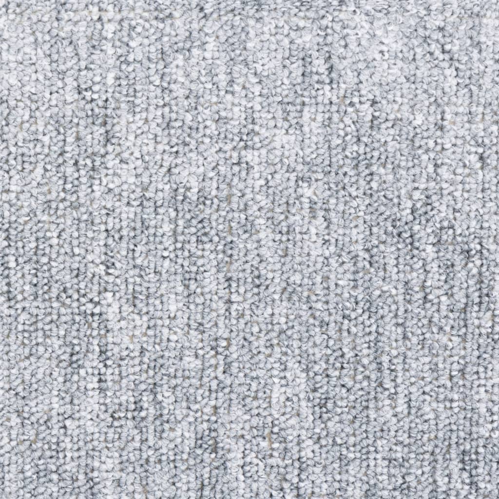 vidaXL Tapis d'escalier 10 pcs 65x24x4 cm Gris clair