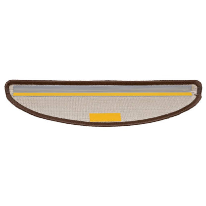 vidaXL Tapis d'escalier 10 pcs 56x17x3 cm Marron