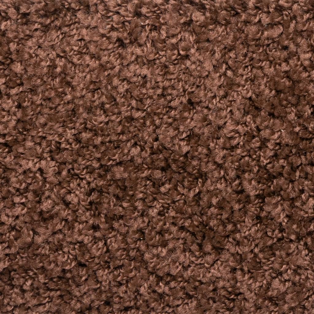 vidaXL Tapis d'escalier 10 pcs 56x17x3 cm Marron