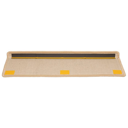vidaXL Tapis d'escalier 10 pcs 65x21x4 cm Marron