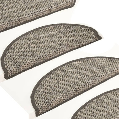 vidaXL Tapis d'escalier autocollants 15 pcs 65x21x4 cm Anthracite