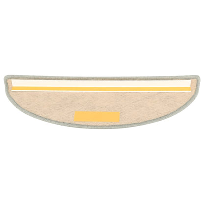 vidaXL Tapis d'escalier autocollants 15 pcs 65x21x4 cm Gris