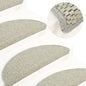 vidaXL Tapis d'escalier autocollants 15 pcs 65x21x4 cm Gris