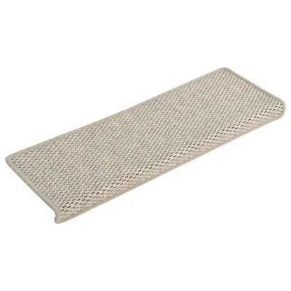 vidaXL Tapis d'escalier autocollants 15 pcs 65x21x4 cm Argenté