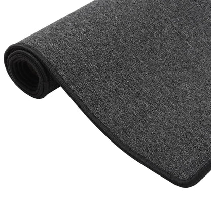 vidaXL Tapis de couloir Anthracite 80x250 cm