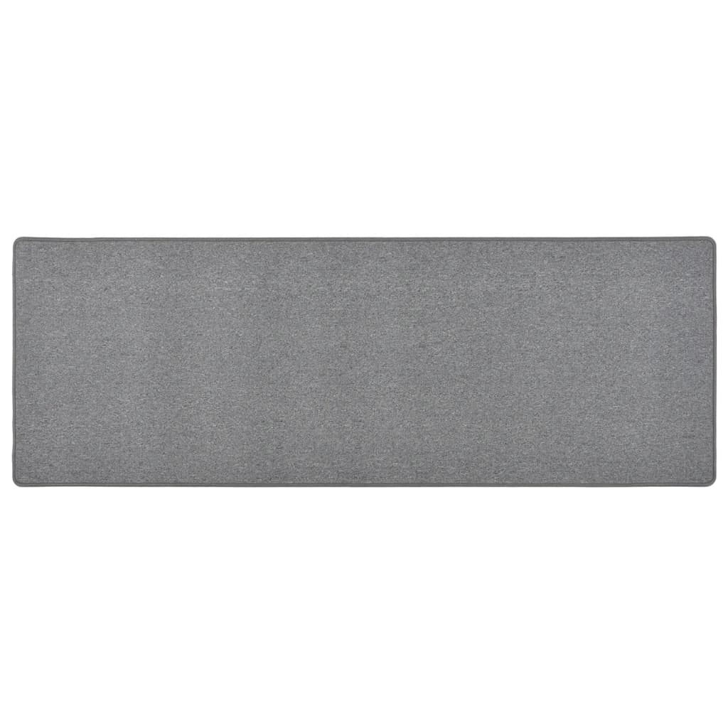vidaXL Tapis de couloir Gris foncé 50x150 cm