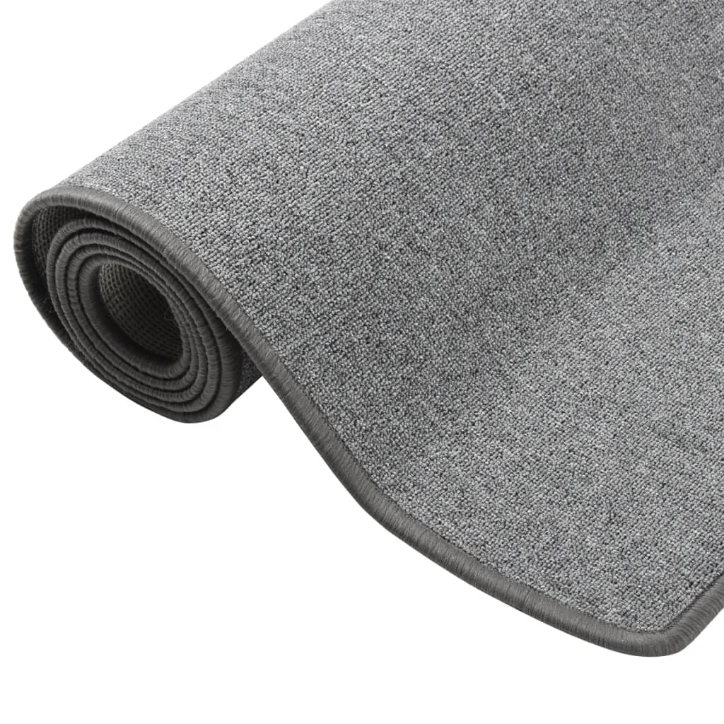 vidaXL Tapis de couloir Gris foncé 80x250 cm
