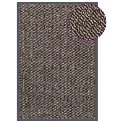 vidaXL Paillasson touffeté 80x120 cm Marron foncé
