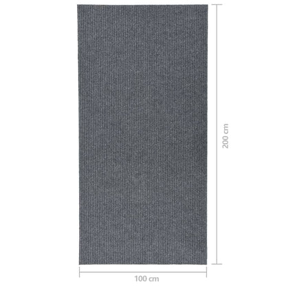 vidaXL Tapis 100x200 cm Gris