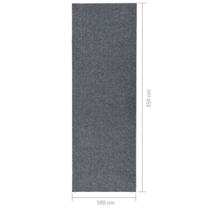 vidaXL Tapis 100x350 cm Gris