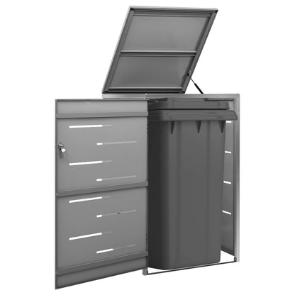 vidaXL Abri pour poubelle 69x77,5x112,5 cm Inox