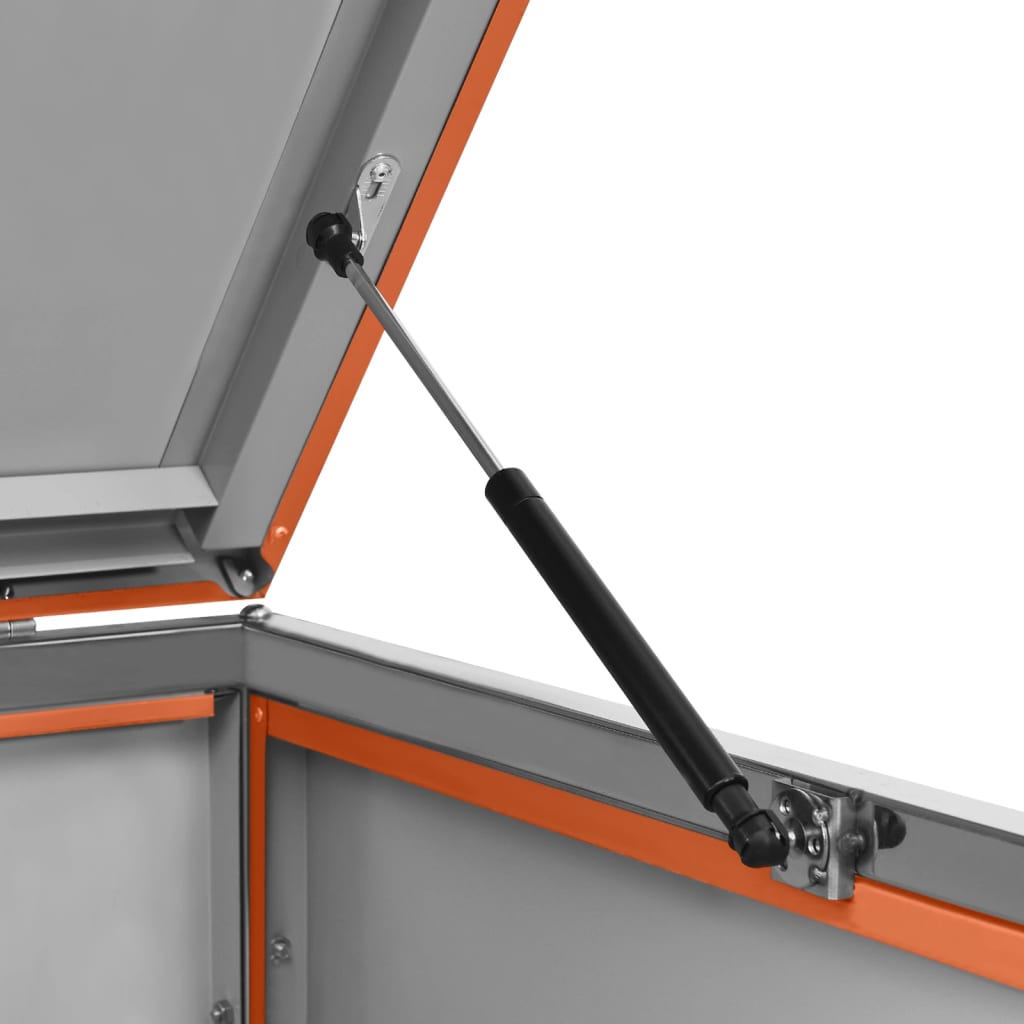 vidaXL Abri pour poubelle 69x77,5x112,5 cm Inox