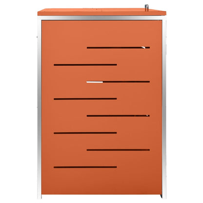 vidaXL Abri pour trois poubelles 207x77,5x112,5 cm Inox