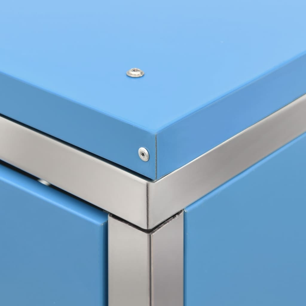 vidaXL Abri pour poubelle 69x77,5x112,5 cm Inox