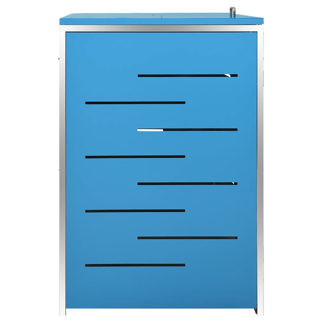 vidaXL Abri pour trois poubelles 207x77,5x112,5 cm Inox