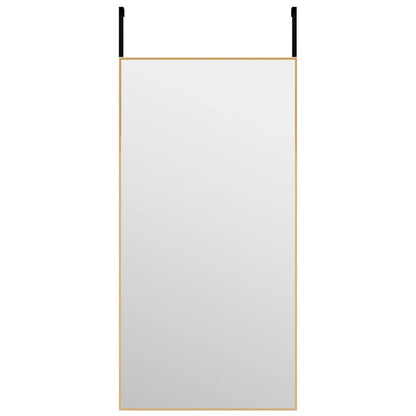 vidaXL Miroir de porte Doré 40x80 cm Verre et aluminium